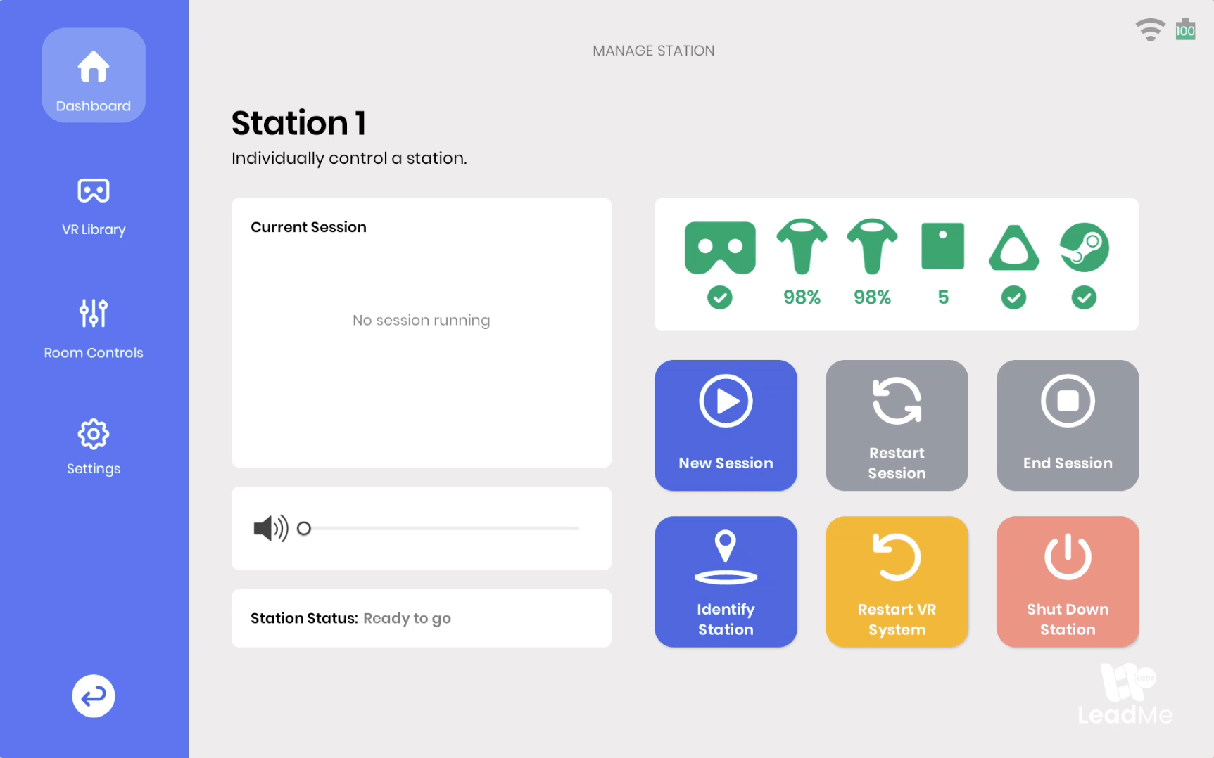 LeadMe Tablet Station View