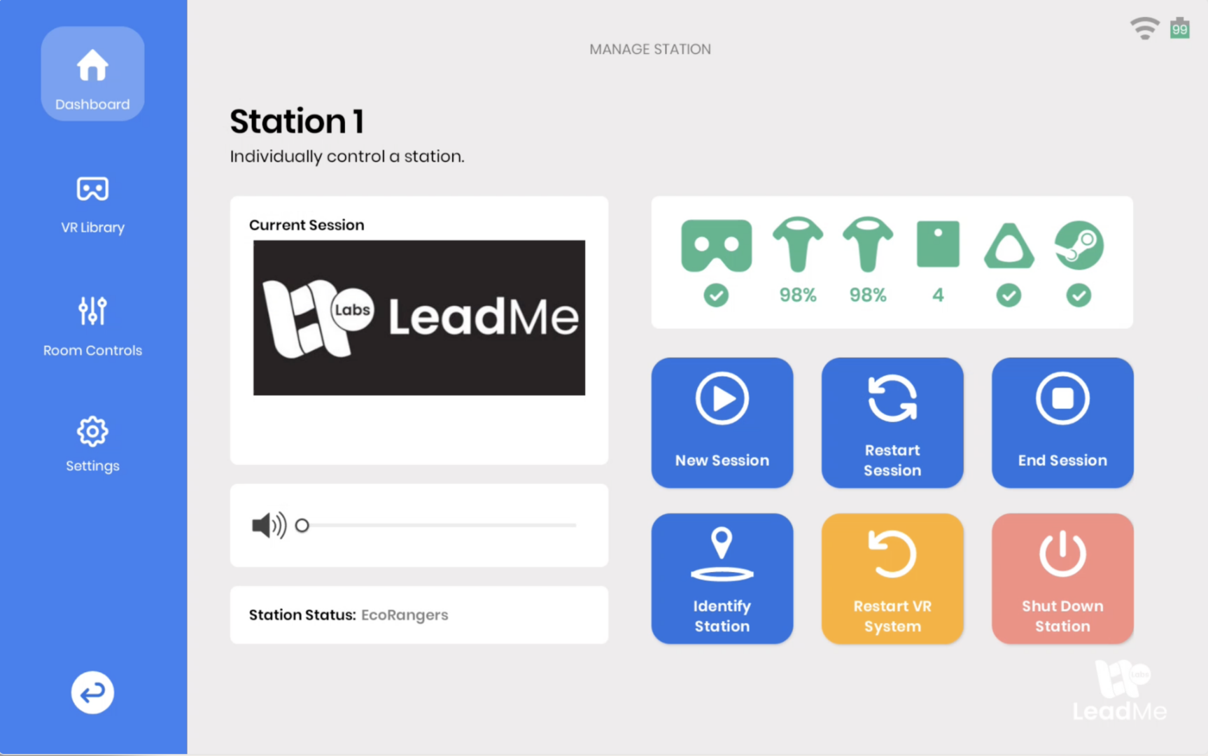 Leadme Station 1 Switching Between Experiences